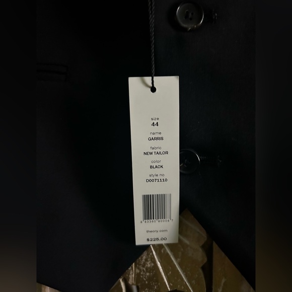 New Theory Black Vest Garris New Taylor Dinner Engagement Wedding Party elegant - Picture 5 of 11